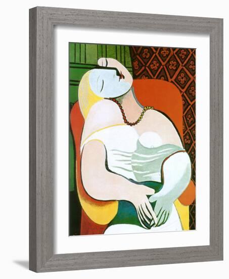 The Dream-Pablo Picasso-Framed Art Print