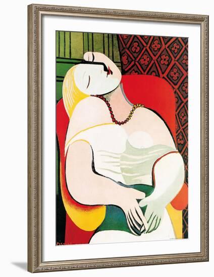 The Dream-Pablo Picasso-Framed Art Print