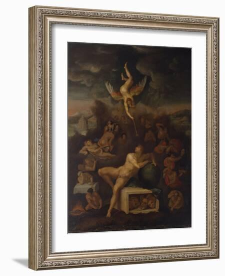 The Dream-Michelangelo Buonarroti-Framed Art Print