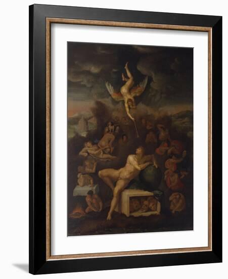 The Dream-Michelangelo Buonarroti-Framed Art Print