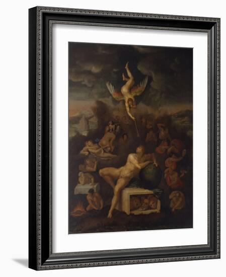 The Dream-Michelangelo Buonarroti-Framed Art Print