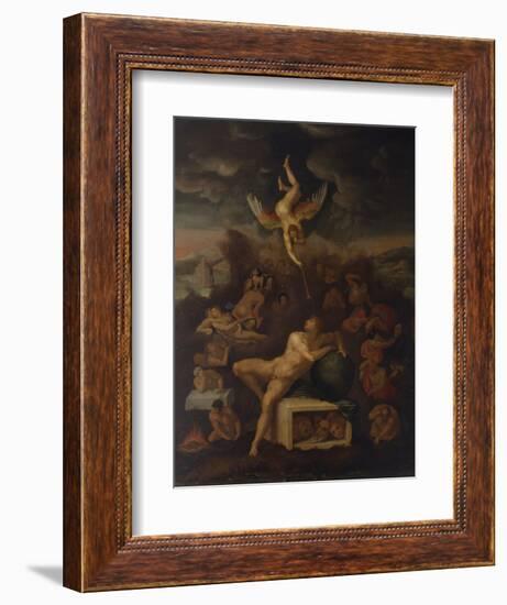 The Dream-Michelangelo Buonarroti-Framed Art Print