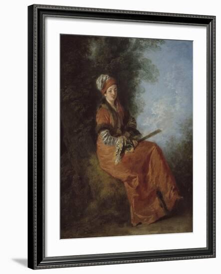 The Dreamer, 1712-14-Jean Antoine Watteau-Framed Giclee Print