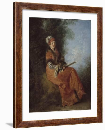 The Dreamer, 1712-14-Jean Antoine Watteau-Framed Giclee Print