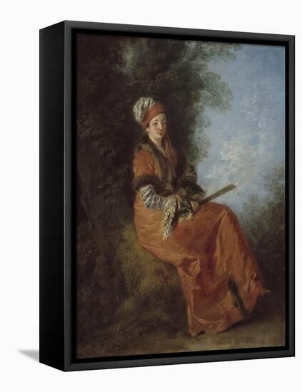 The Dreamer, 1712-14-Jean Antoine Watteau-Framed Premier Image Canvas