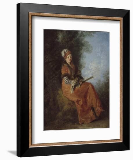 The Dreamer, 1712-14-Jean Antoine Watteau-Framed Giclee Print