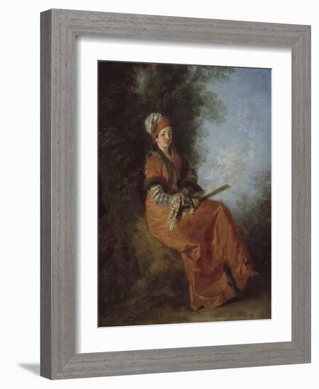 The Dreamer, 1712-14-Jean Antoine Watteau-Framed Giclee Print