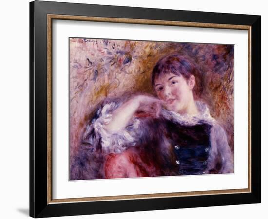 The Dreamer, 1879-Pierre-Auguste Renoir-Framed Giclee Print