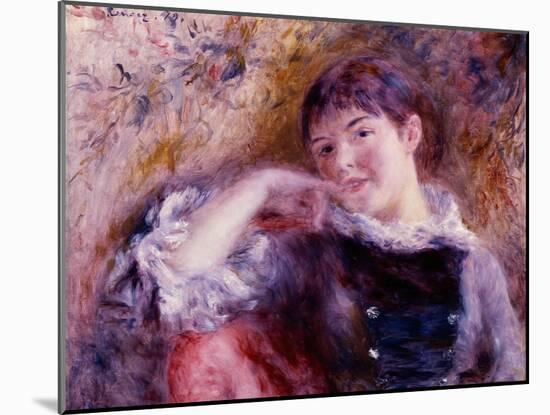 The Dreamer, 1879-Pierre-Auguste Renoir-Mounted Giclee Print