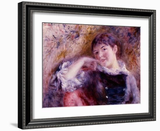 The Dreamer, 1879-Pierre-Auguste Renoir-Framed Giclee Print