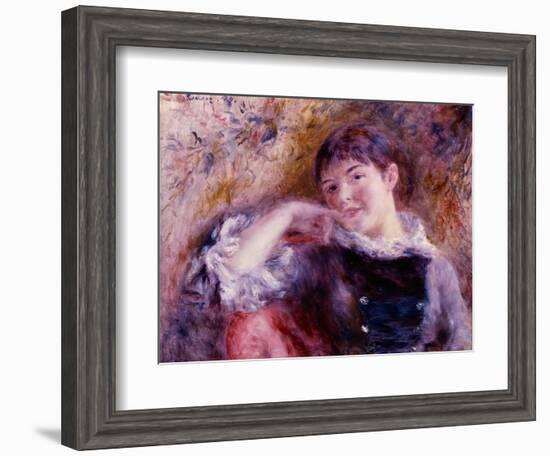 The Dreamer, 1879-Pierre-Auguste Renoir-Framed Giclee Print