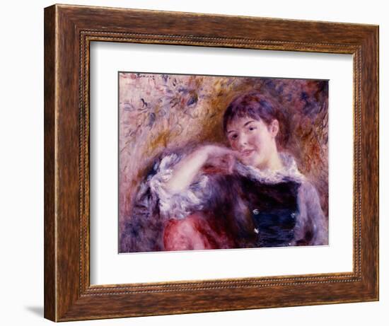 The Dreamer, 1879-Pierre-Auguste Renoir-Framed Giclee Print