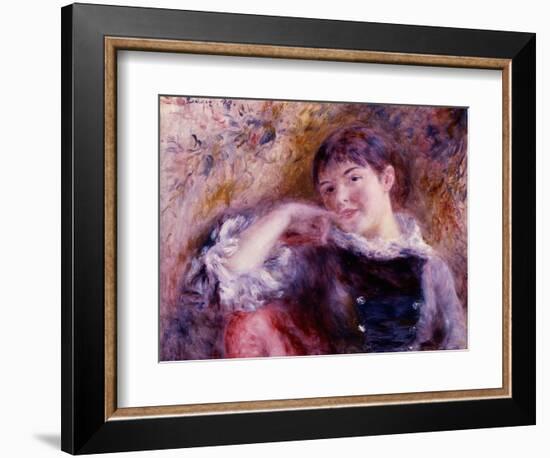 The Dreamer, 1879-Pierre-Auguste Renoir-Framed Giclee Print