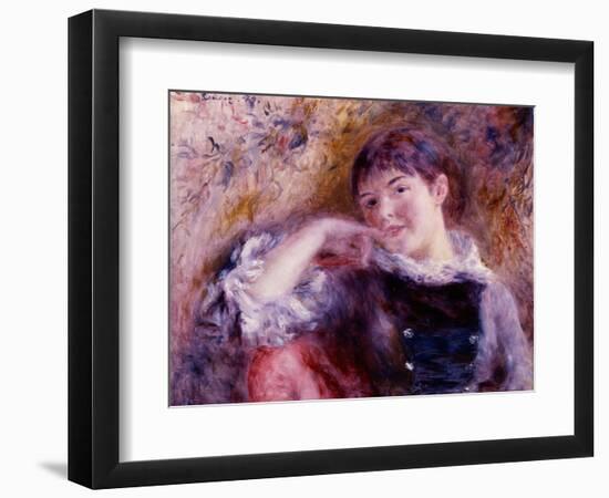 The Dreamer, 1879-Pierre-Auguste Renoir-Framed Giclee Print