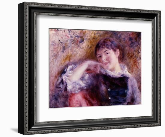 The Dreamer, 1879-Pierre-Auguste Renoir-Framed Giclee Print