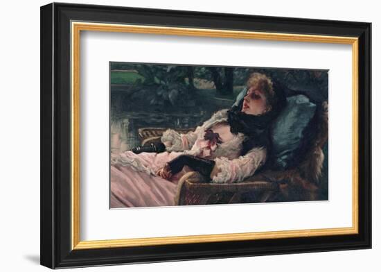 The Dreamer, of Summer Evening, c.1881-James Tissot-Framed Art Print