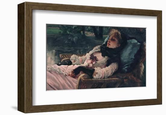 The Dreamer, of Summer Evening, c.1881-James Tissot-Framed Art Print