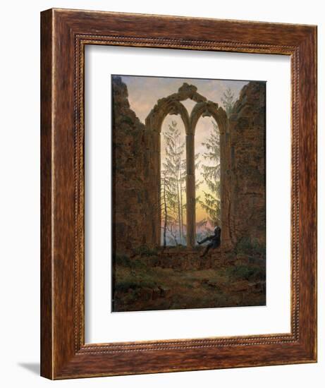 The Dreamer (Ruins of the Oybi), C1835-Caspar David Friedrich-Framed Premium Giclee Print