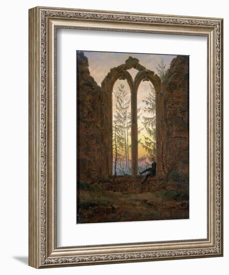 The Dreamer (Ruins of the Oybi), C1835-Caspar David Friedrich-Framed Giclee Print