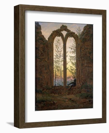 The Dreamer (Ruins of the Oybi), C1835-Caspar David Friedrich-Framed Giclee Print