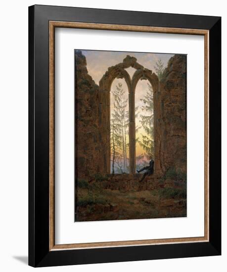 The Dreamer (Ruins of the Oybi), C1835-Caspar David Friedrich-Framed Giclee Print