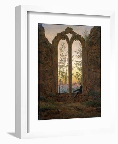 The Dreamer (Ruins of the Oybi), C1835-Caspar David Friedrich-Framed Giclee Print