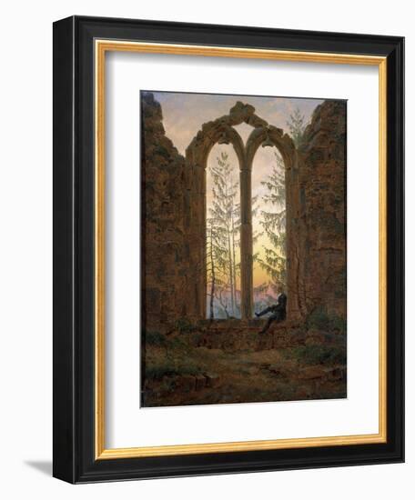 The Dreamer (Ruins of the Oybi), C1835-Caspar David Friedrich-Framed Giclee Print