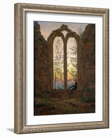 The Dreamer (Ruins of the Oybi), C1835-Caspar David Friedrich-Framed Giclee Print