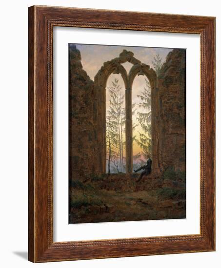 The Dreamer (Ruins of the Oybi), C1835-Caspar David Friedrich-Framed Giclee Print