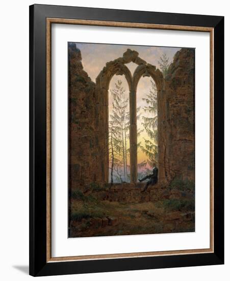 The Dreamer (Ruins of the Oybi), C1835-Caspar David Friedrich-Framed Giclee Print