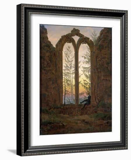 The Dreamer (Ruins of the Oybi), C1835-Caspar David Friedrich-Framed Giclee Print