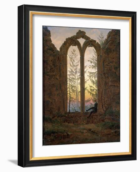 The Dreamer (Ruins of the Oybi), C1835-Caspar David Friedrich-Framed Giclee Print