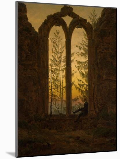 The Dreamer-Caspar David Friedrich-Mounted Giclee Print