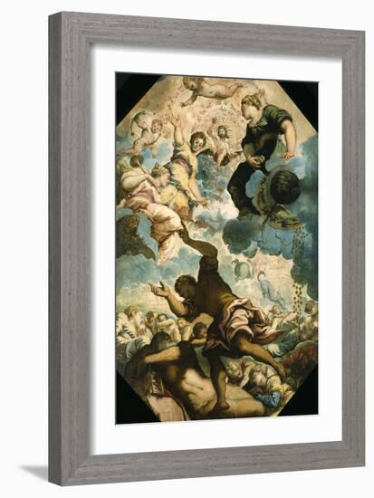 The Dreams of Men, Mid-16Th Century (Oil on Canvas)-Jacopo Robusti Tintoretto-Framed Giclee Print