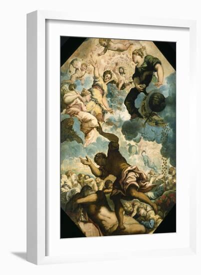 The Dreams of Men, Mid-16Th Century (Oil on Canvas)-Jacopo Robusti Tintoretto-Framed Giclee Print