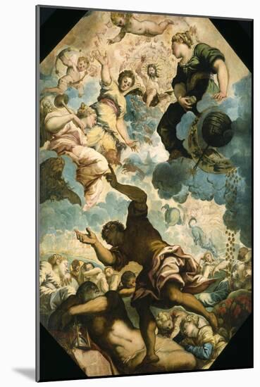 The Dreams of Men, Mid-16Th Century (Oil on Canvas)-Jacopo Robusti Tintoretto-Mounted Giclee Print