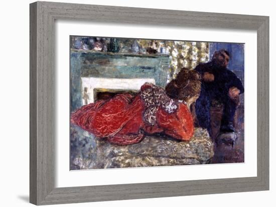 The Dressing Gown, 1897-Edouard Vuillard-Framed Giclee Print