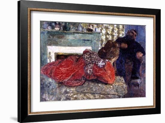 The Dressing Gown, 1897-Edouard Vuillard-Framed Giclee Print