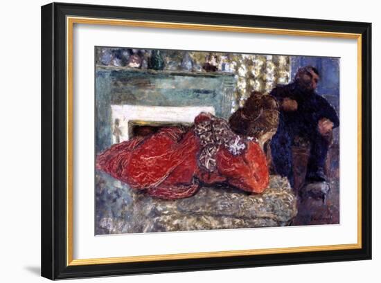 The Dressing Gown, 1897-Edouard Vuillard-Framed Giclee Print