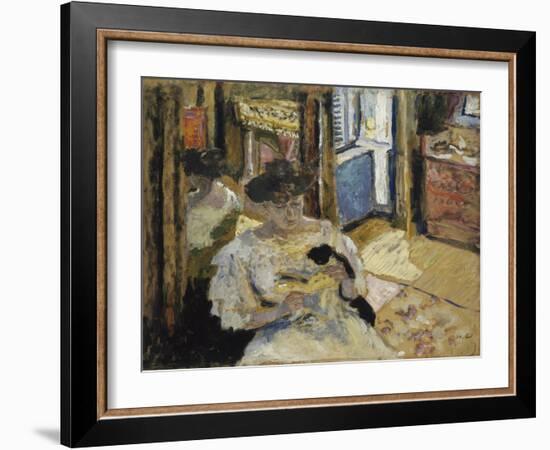 The Dressing-Room, Madame Hessel Reading at Amfréville, 1906-Edouard Vuillard-Framed Giclee Print