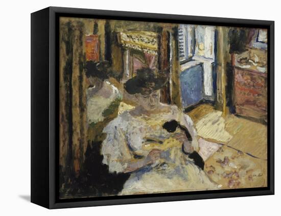 The Dressing-Room, Madame Hessel Reading at Amfréville, 1906-Edouard Vuillard-Framed Premier Image Canvas