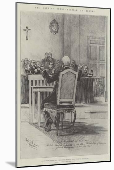 The Dreyfus Court-Martial at Rennes-Melton Prior-Mounted Giclee Print