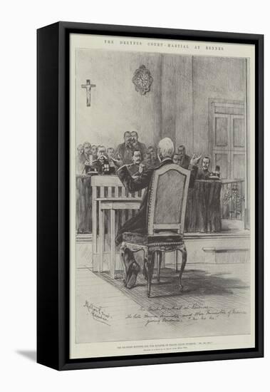 The Dreyfus Court-Martial at Rennes-Melton Prior-Framed Premier Image Canvas