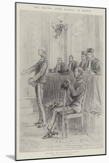 The Dreyfus Court-Martial at Rennes-Melton Prior-Mounted Giclee Print
