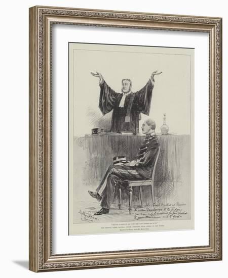 The Dreyfus Court-Martial, Maitre Demange's Final Appeal to the Judges-Melton Prior-Framed Giclee Print