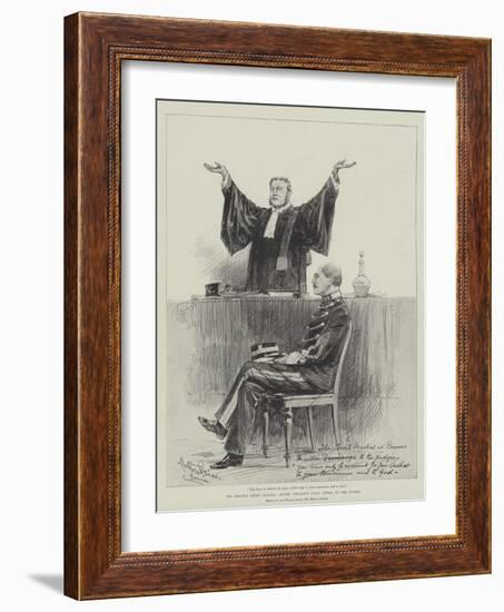 The Dreyfus Court-Martial, Maitre Demange's Final Appeal to the Judges-Melton Prior-Framed Giclee Print