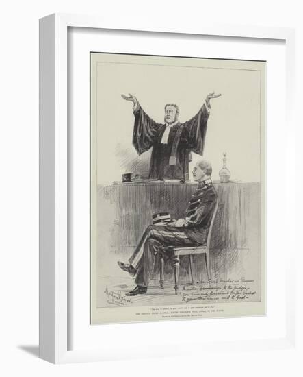 The Dreyfus Court-Martial, Maitre Demange's Final Appeal to the Judges-Melton Prior-Framed Giclee Print