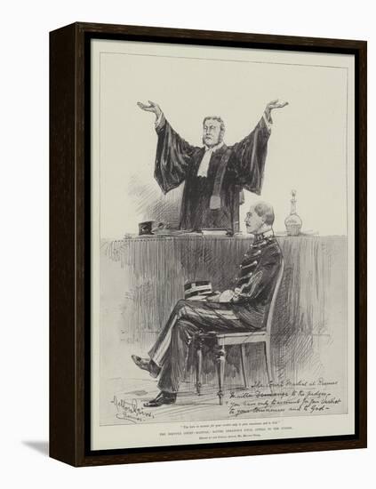 The Dreyfus Court-Martial, Maitre Demange's Final Appeal to the Judges-Melton Prior-Framed Premier Image Canvas