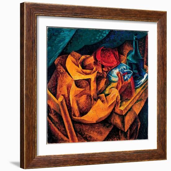 The Drinker, 1914 (Oil on Canvas)-Umberto Boccioni-Framed Giclee Print