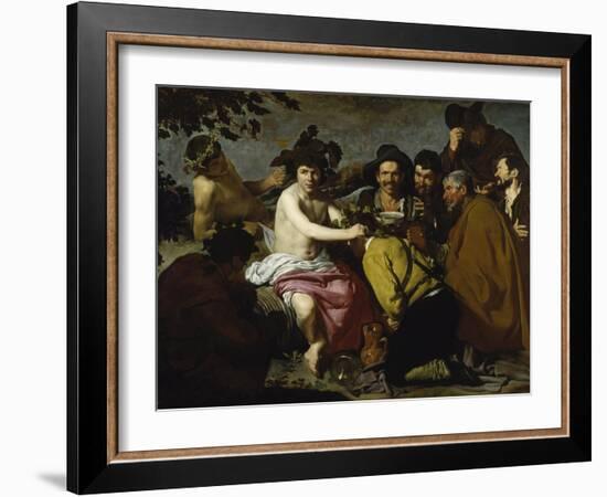 The Drinker (The Triumph of Bacchus/ Los Borrachos), 1628-Diego Velazquez-Framed Giclee Print